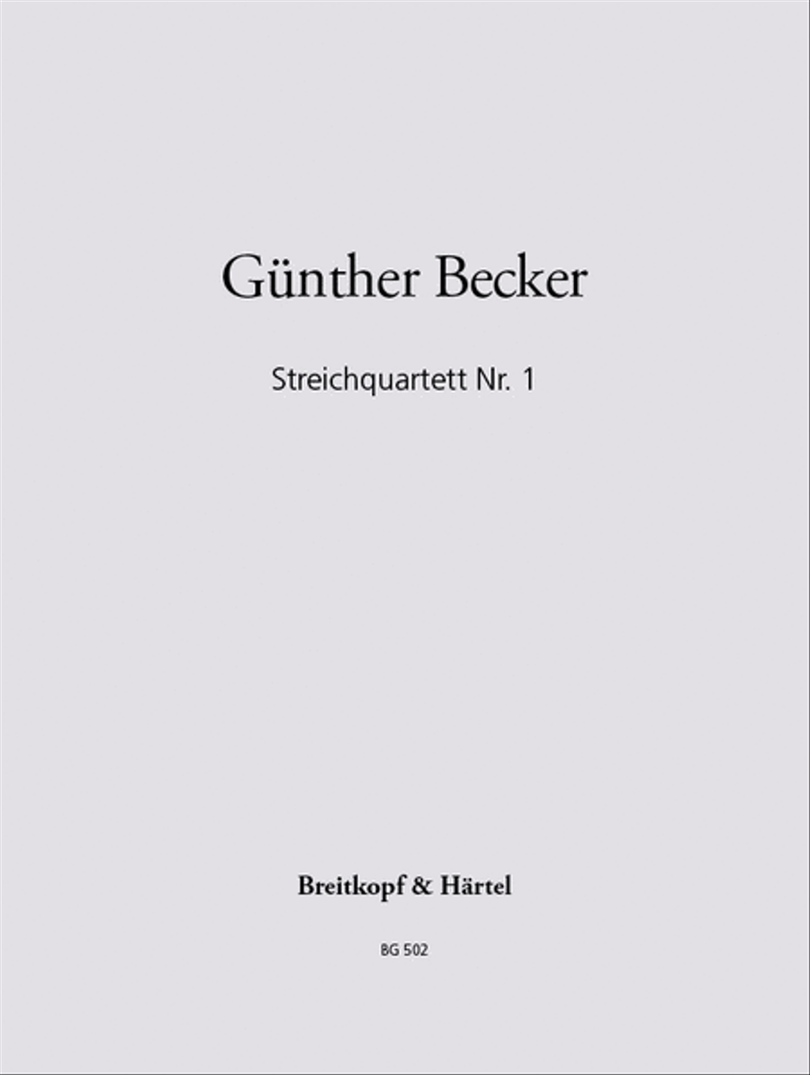String Quartet No. 1 String Quartet scores gallery preview page 1