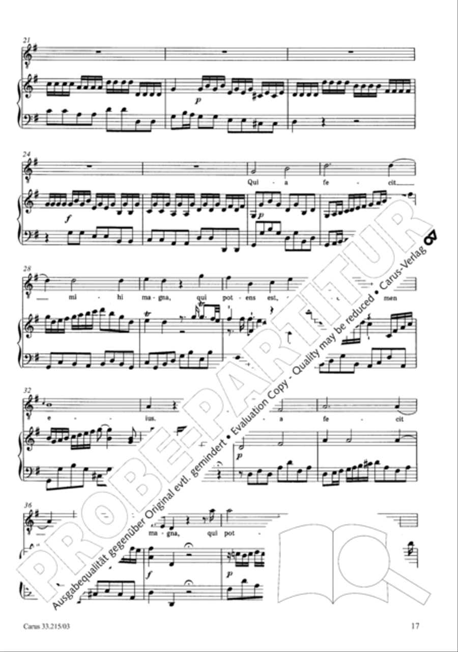 Magnificat 4-Part scores gallery preview page 18
