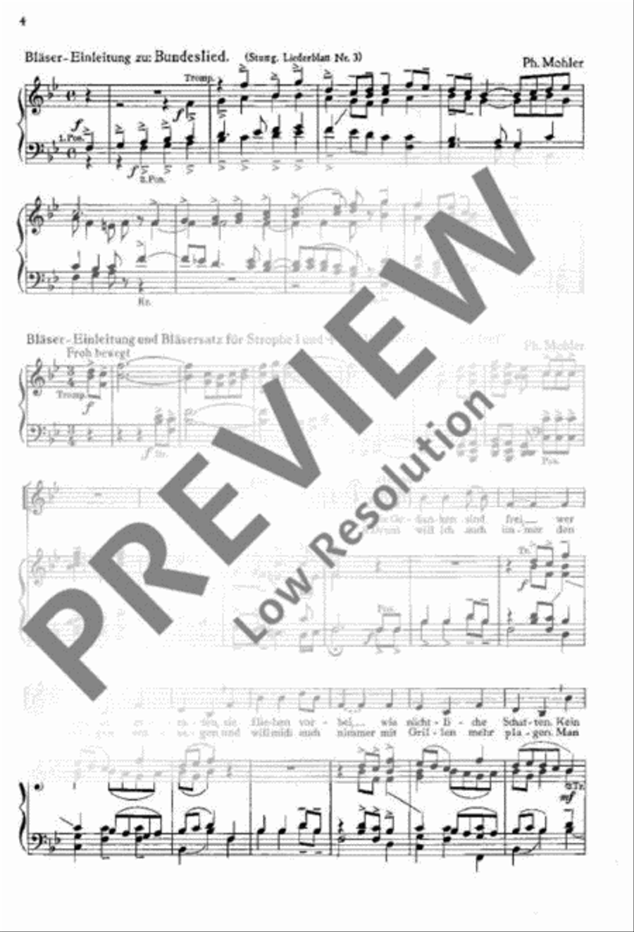 Festliche Liedkantate TTBB scores gallery preview page 4