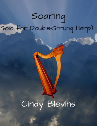 Book cover for Soaring, original solo for Double-Strung Harp