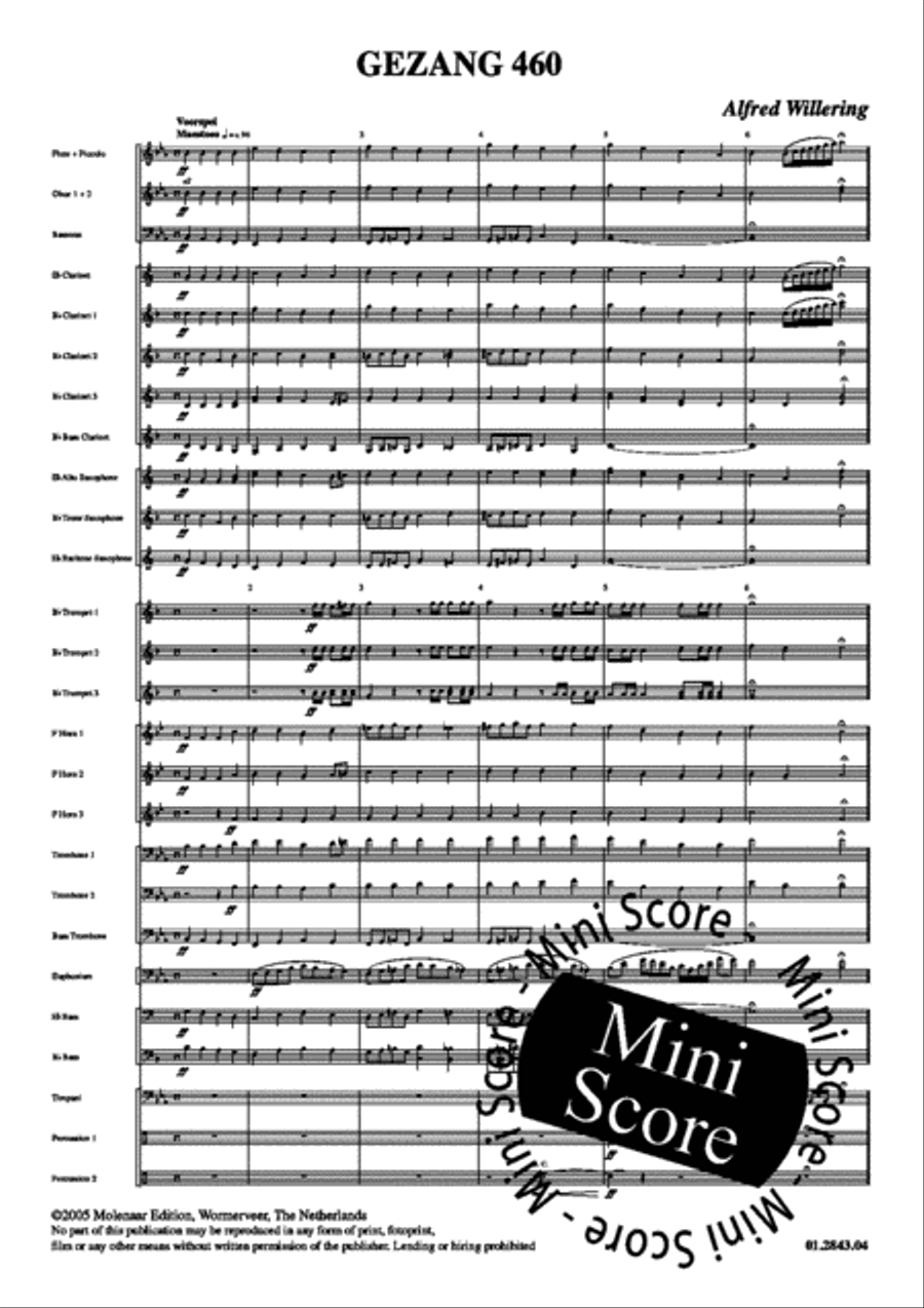 Gezang 460 Concert Band scores gallery preview page 5