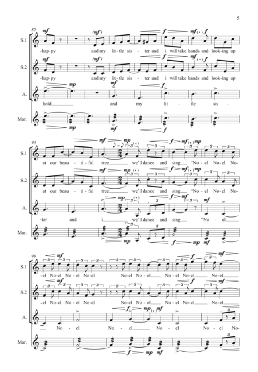 Little Tree Little Tree Choir scores gallery preview page 5
