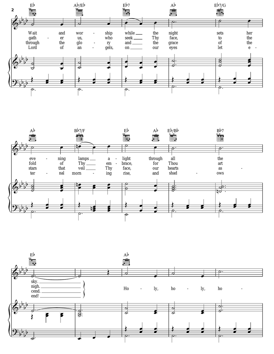 Day Is Dying In The West Piano, Vocal, Guitar scores gallery preview page 2