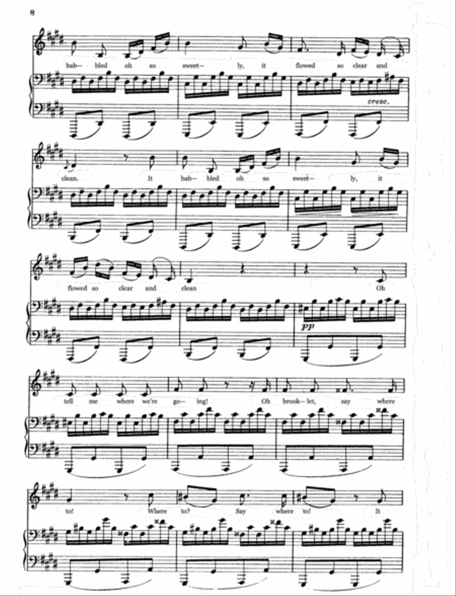 The Lovely Miller Maid (Die schöne Müllerin) English version (Low Voice) Low Voice scores gallery preview page 5