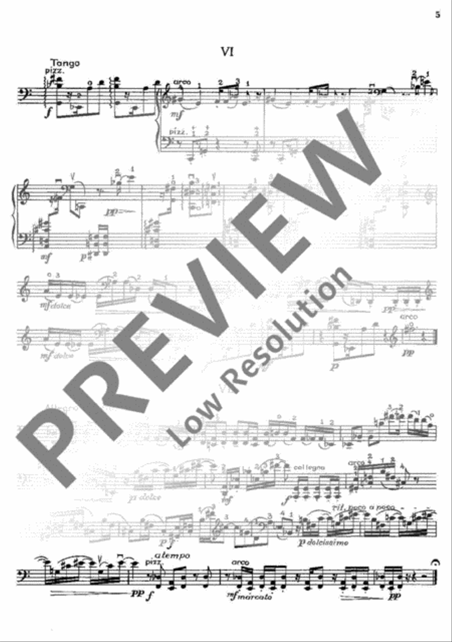 Serenade Cello Solo scores gallery preview page 6