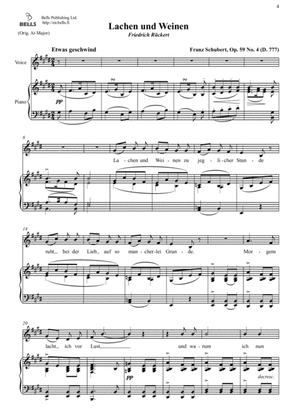 Lachen und Weinen, Op. 59 No. 4 (D. 777) (E Major)