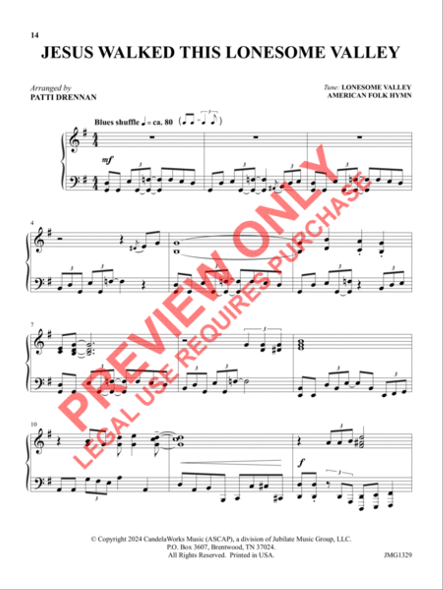 Portraits of the Passion Piano Solo scores gallery preview page 13