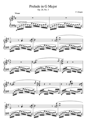 Chopin Prelude Op. 28 No. 3 In G Major