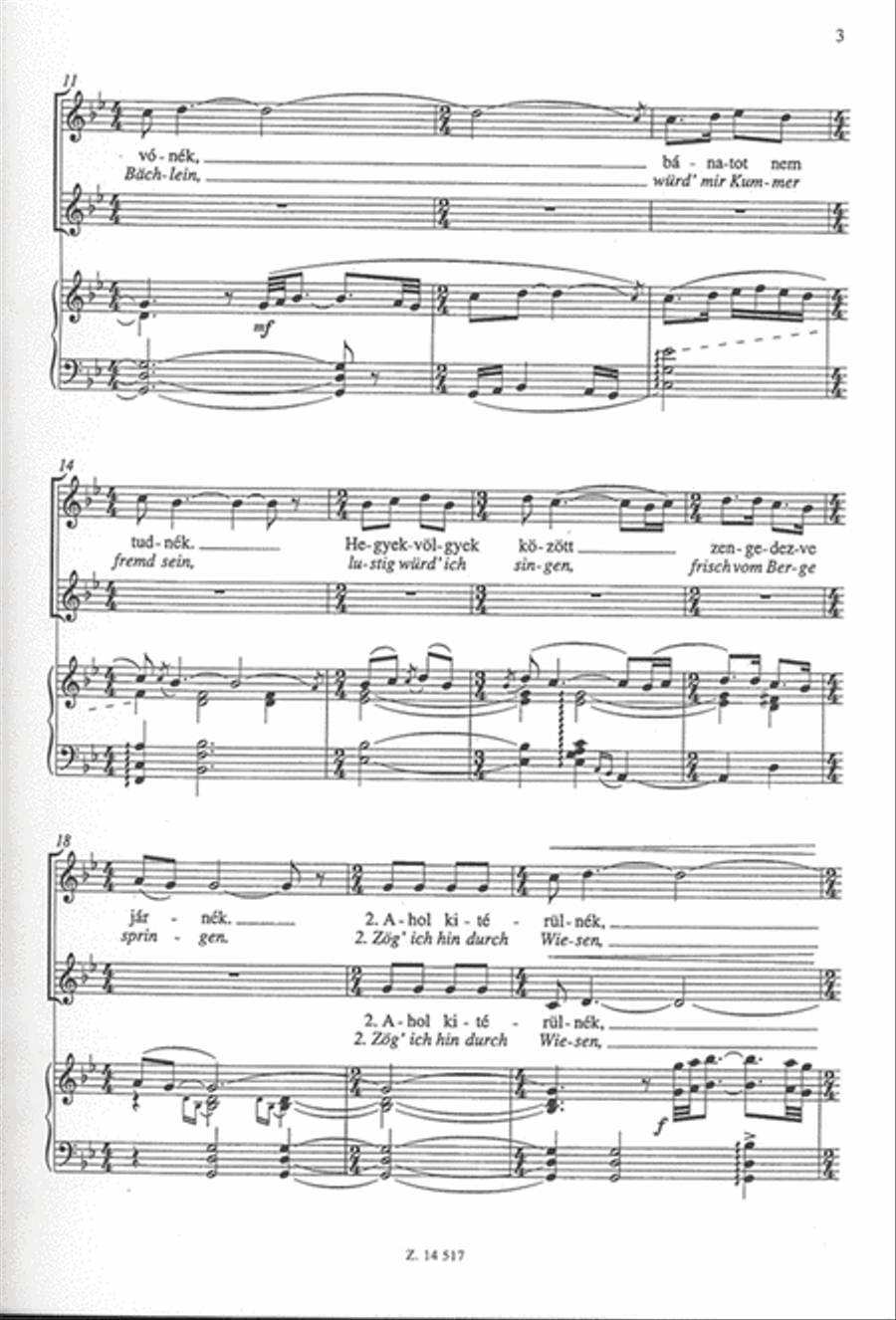Abendgesänge 4-Part scores gallery preview page 3