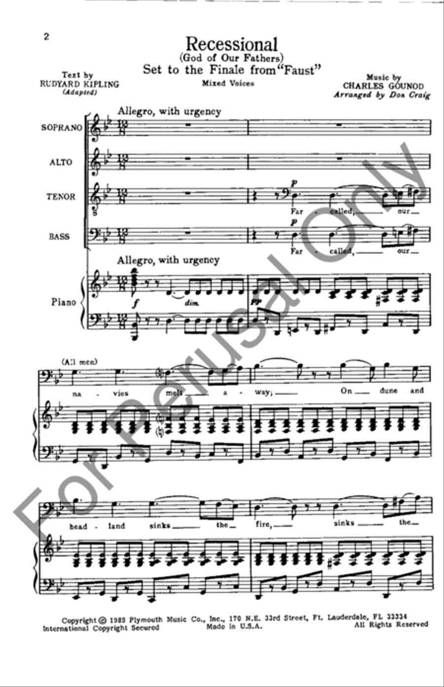 Recessional Recessional 4-Part scores gallery preview page 2