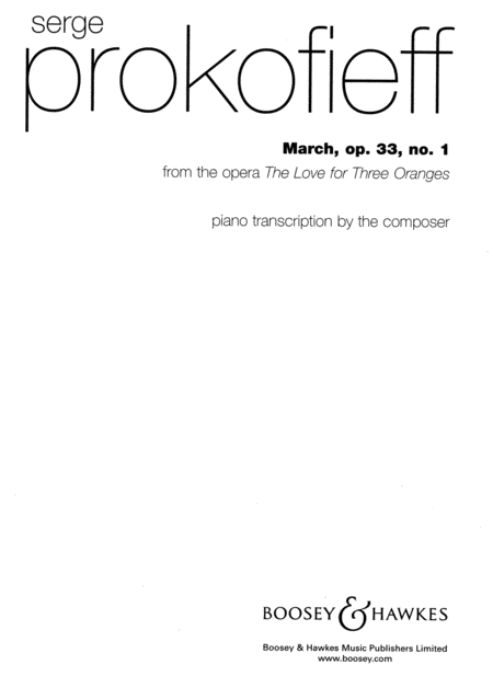 Sergei Prokofiev
 : March, Op. 33, No. 1
