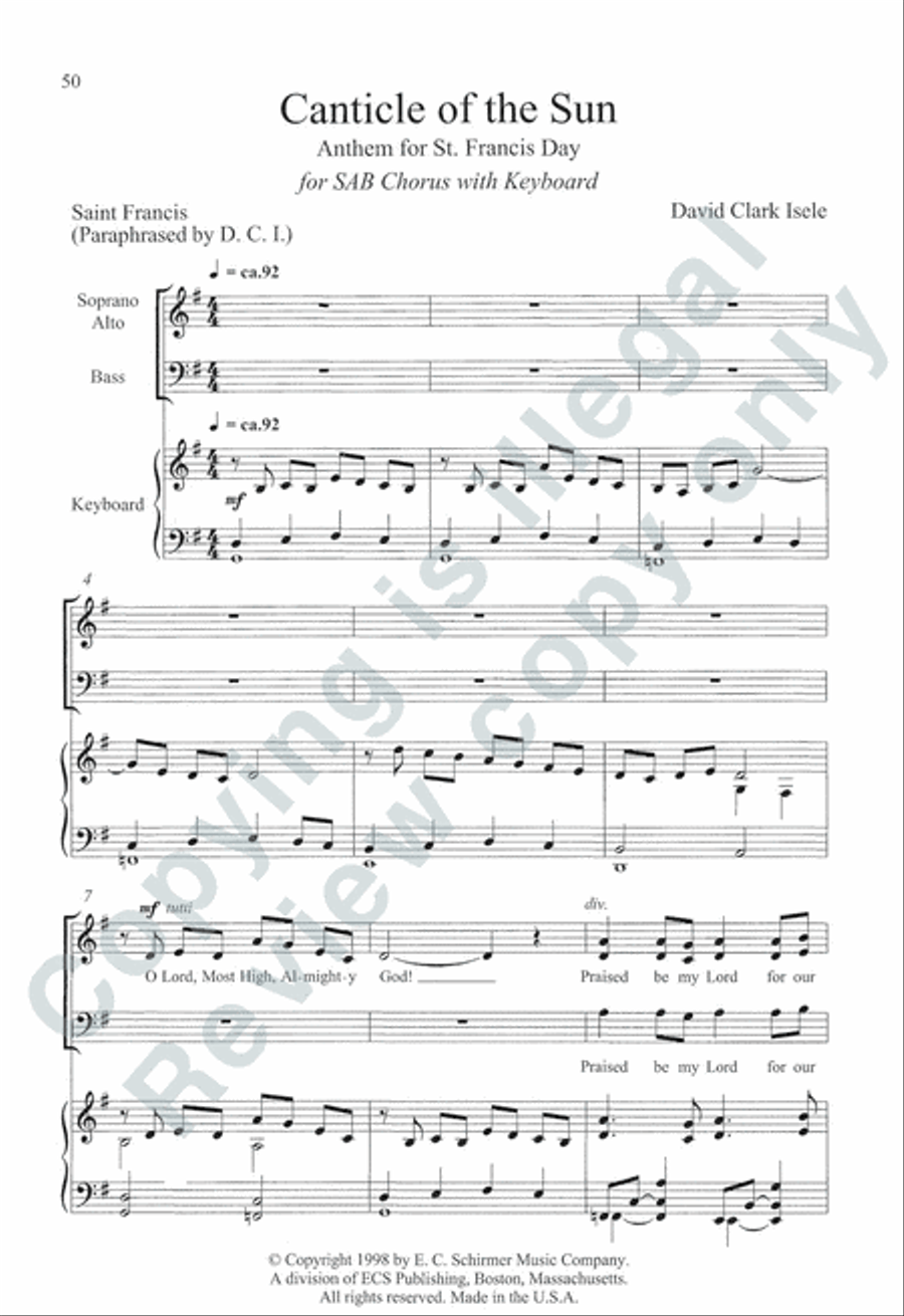 Somerset Anthem Books, Volume VII (Holidays) 3-Part scores gallery preview page 36