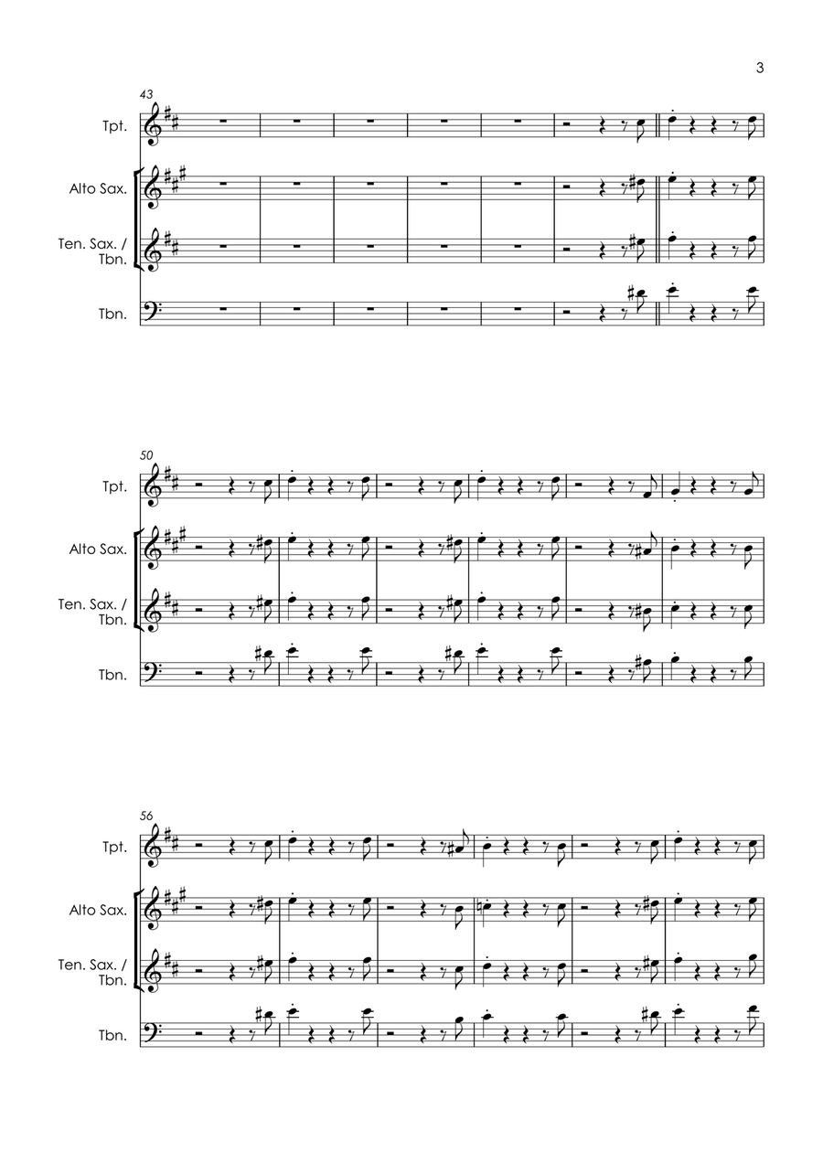 Mr. Pitiful Tenor Saxophone scores gallery preview page 5