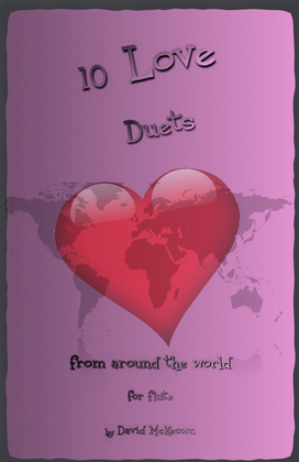 Book cover for 10 Love Duets for Flute