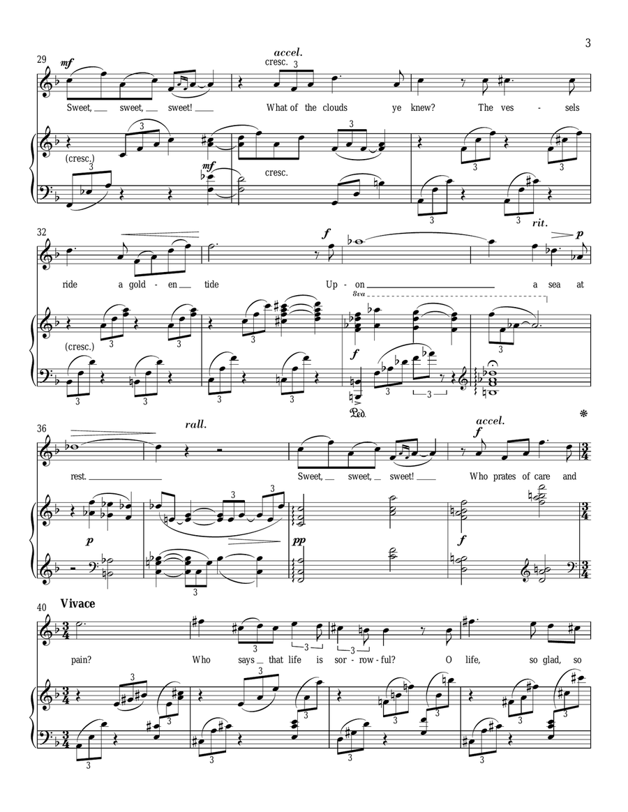 Meadow-Larks Piano, Vocal scores gallery preview page 3