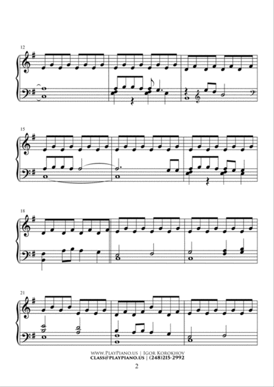 Lovely Piano Solo scores gallery preview page 2