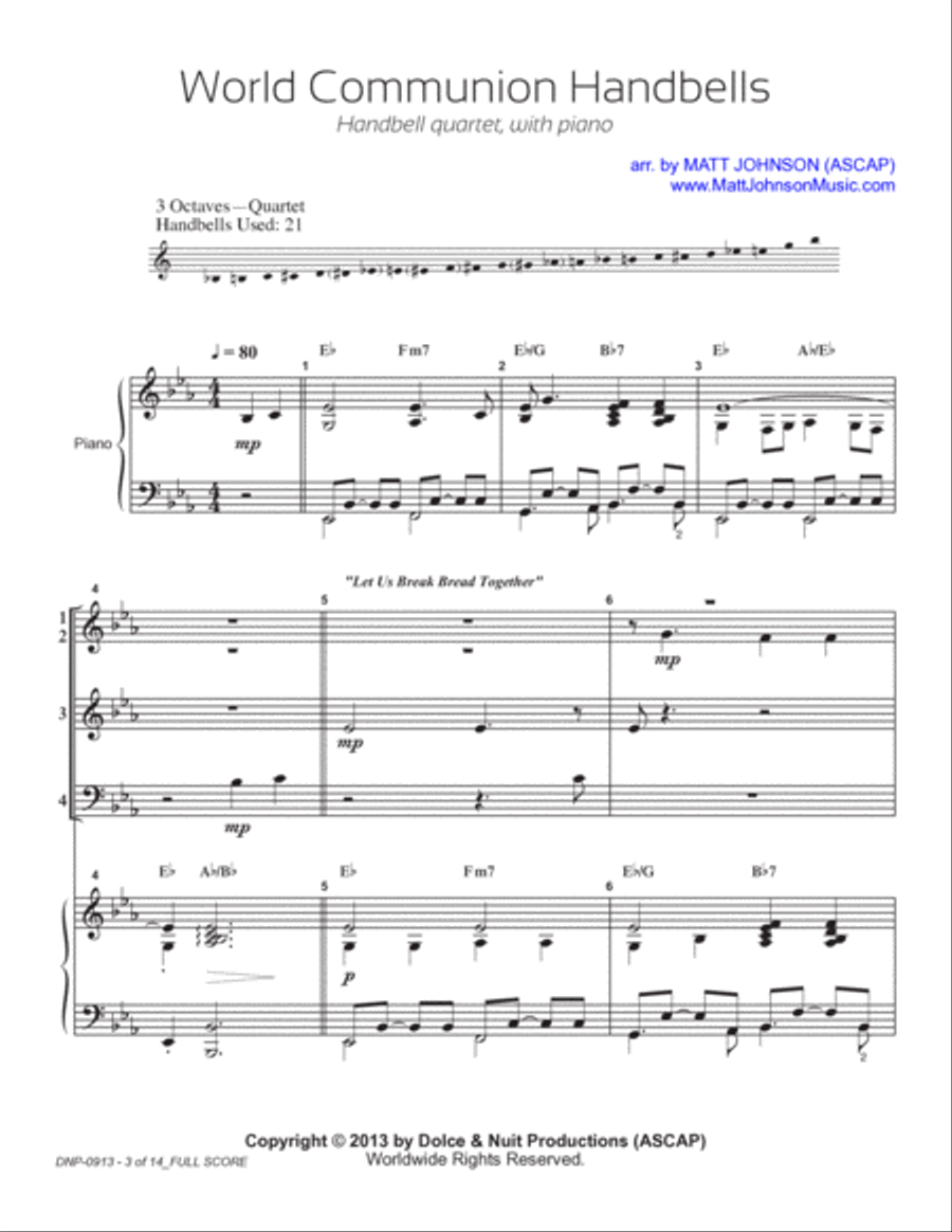 Handbell quartet music 2025