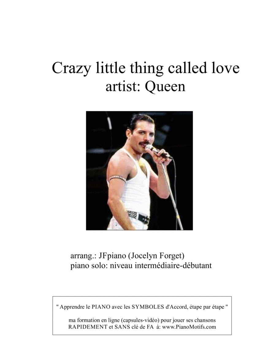 Crazy Little Thing Called Love Crazy Little Thing Called Love Piano Solo scores gallery preview page 1