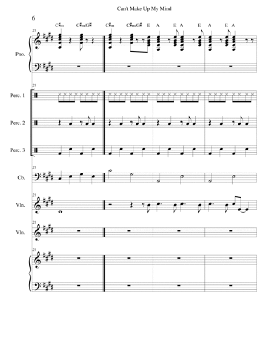 Can't Make Up My Mind School and Community scores gallery preview page 6
