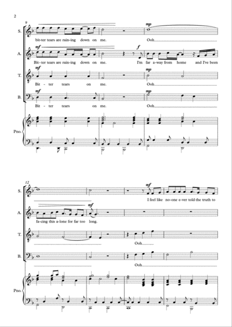 Too Much Love Will Kill You 4-Part scores gallery preview page 2