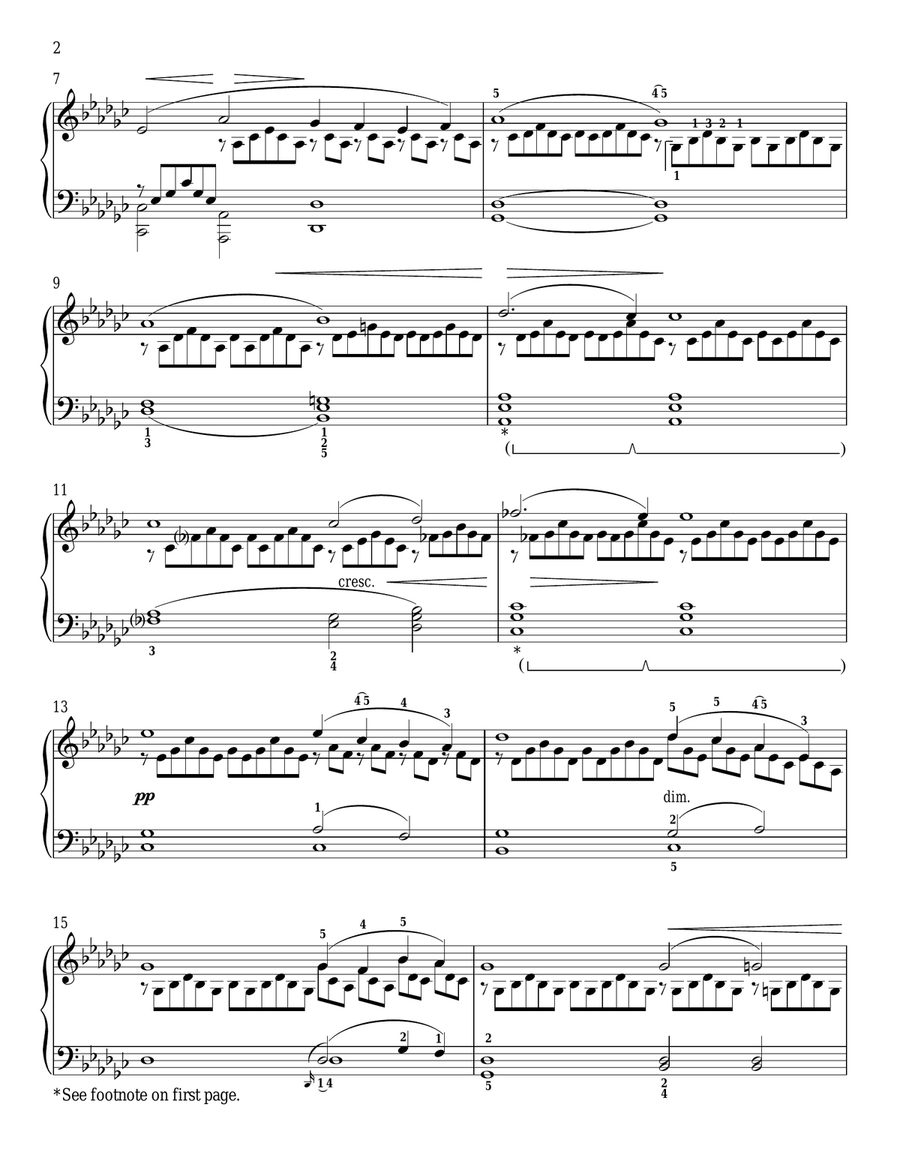 Impromptu No. 3 In G-Flat Major Piano Solo scores gallery preview page 2