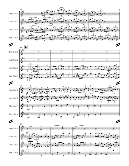 Nola (for Saxophone Quartet SATB) image number null