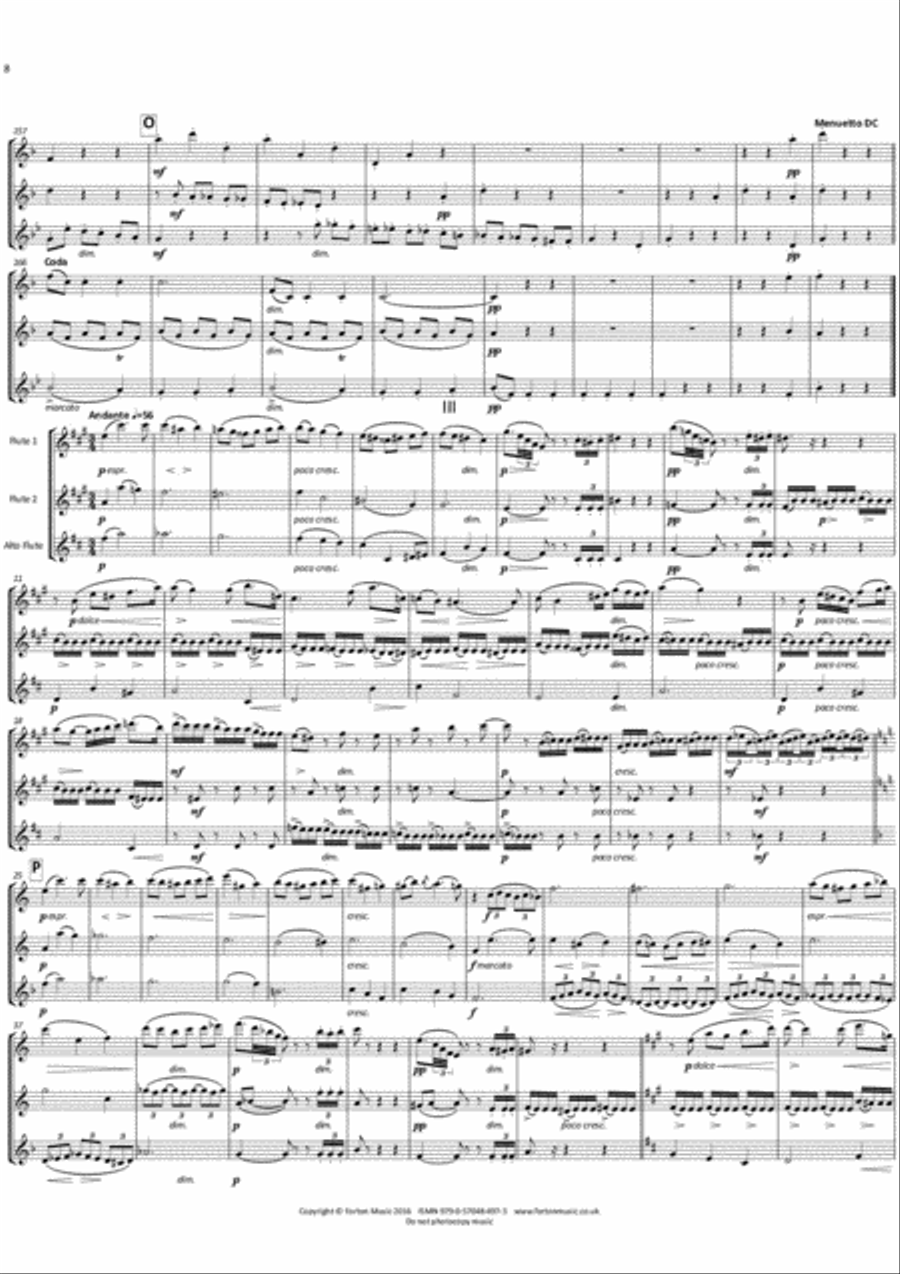 Trio Op. 21 Flute Trio scores gallery preview page 4