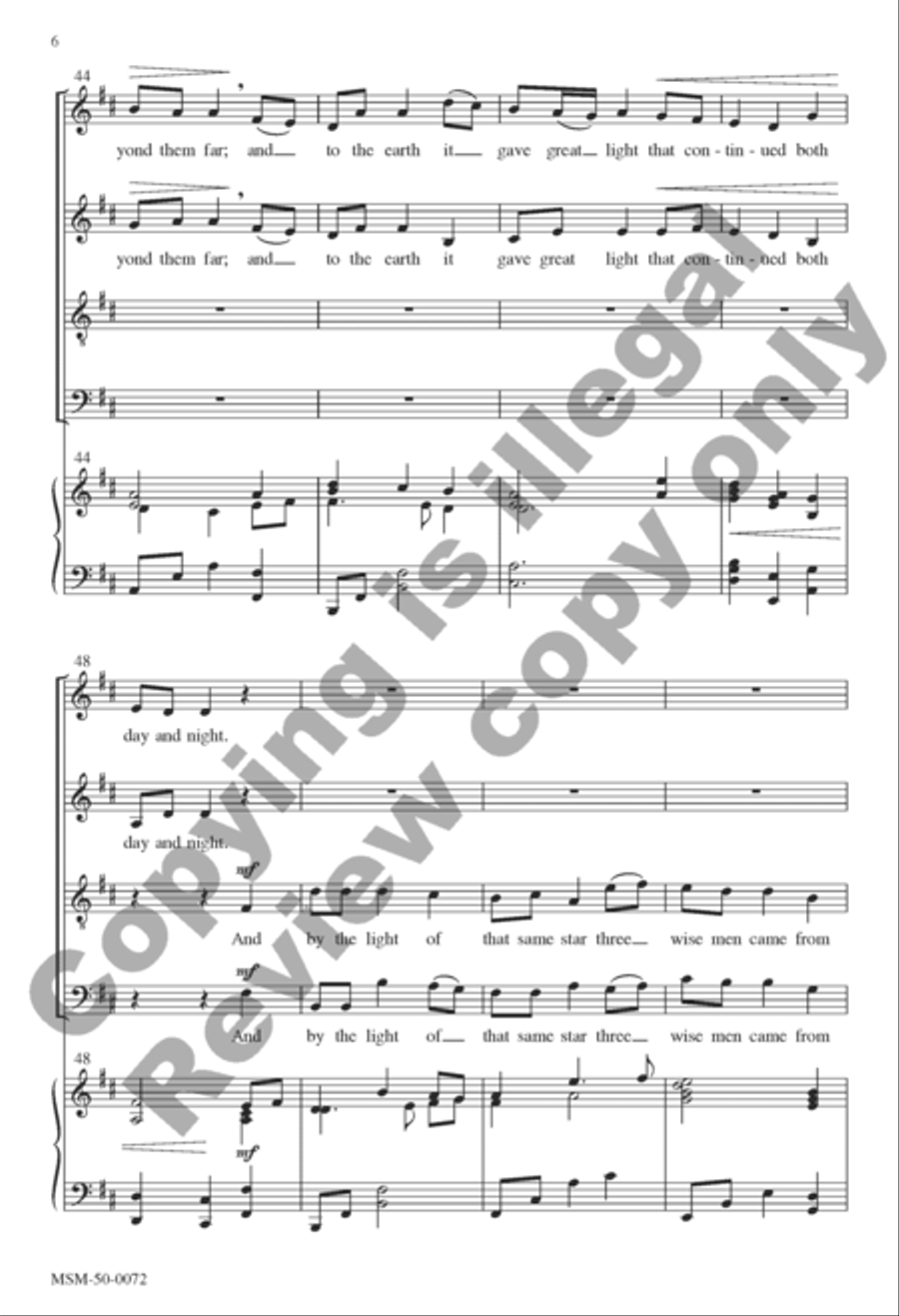 The First Nowell The First Nowell Divisi scores gallery preview page 6