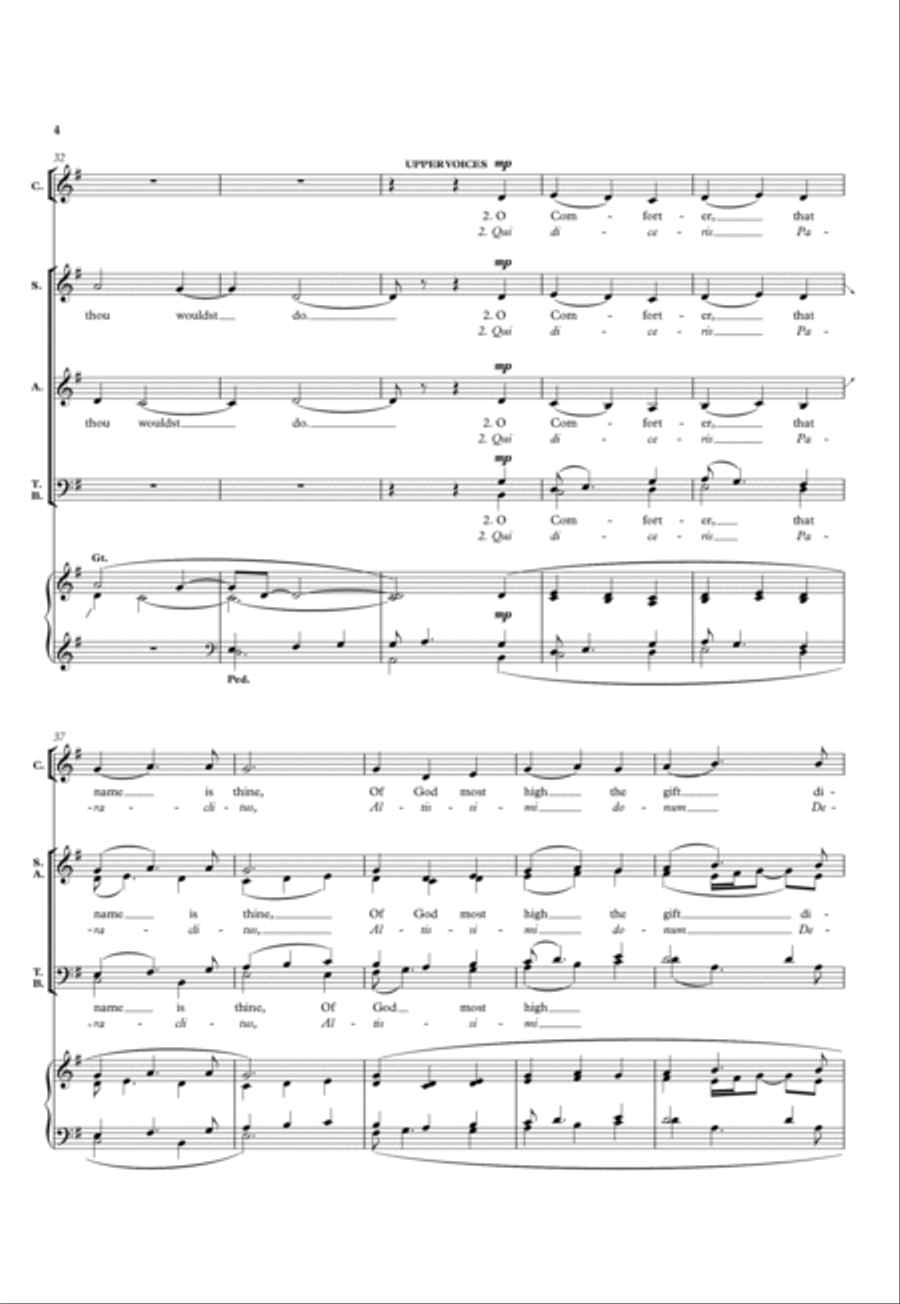 Come, O Creator Spirit 4-Part scores gallery preview page 4