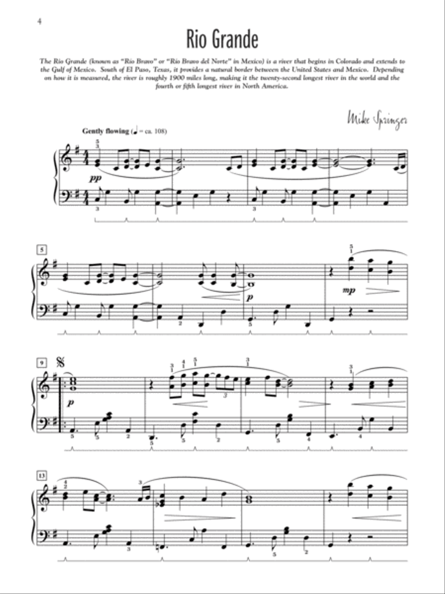 Mexico -- South of the Border Piano Solo scores gallery preview page 3