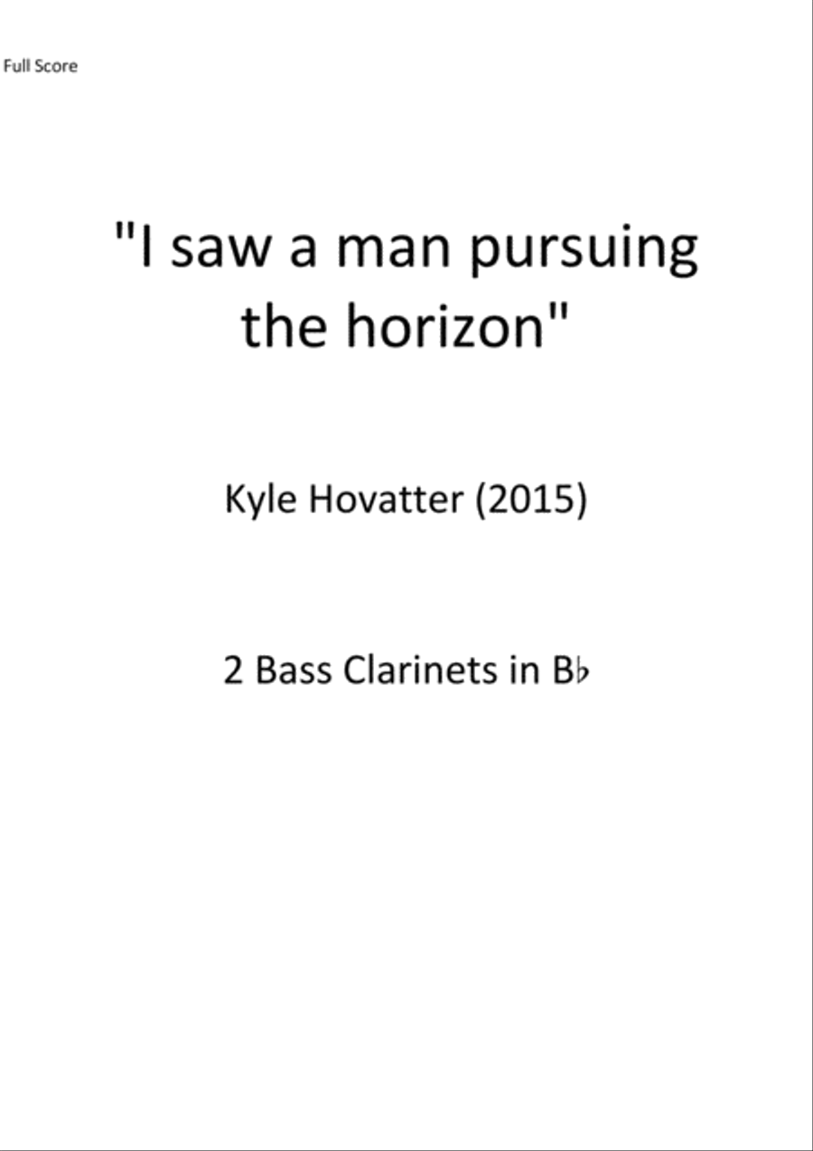 I saw a man pursuing the horizon Set of Parts scores gallery preview page 1
