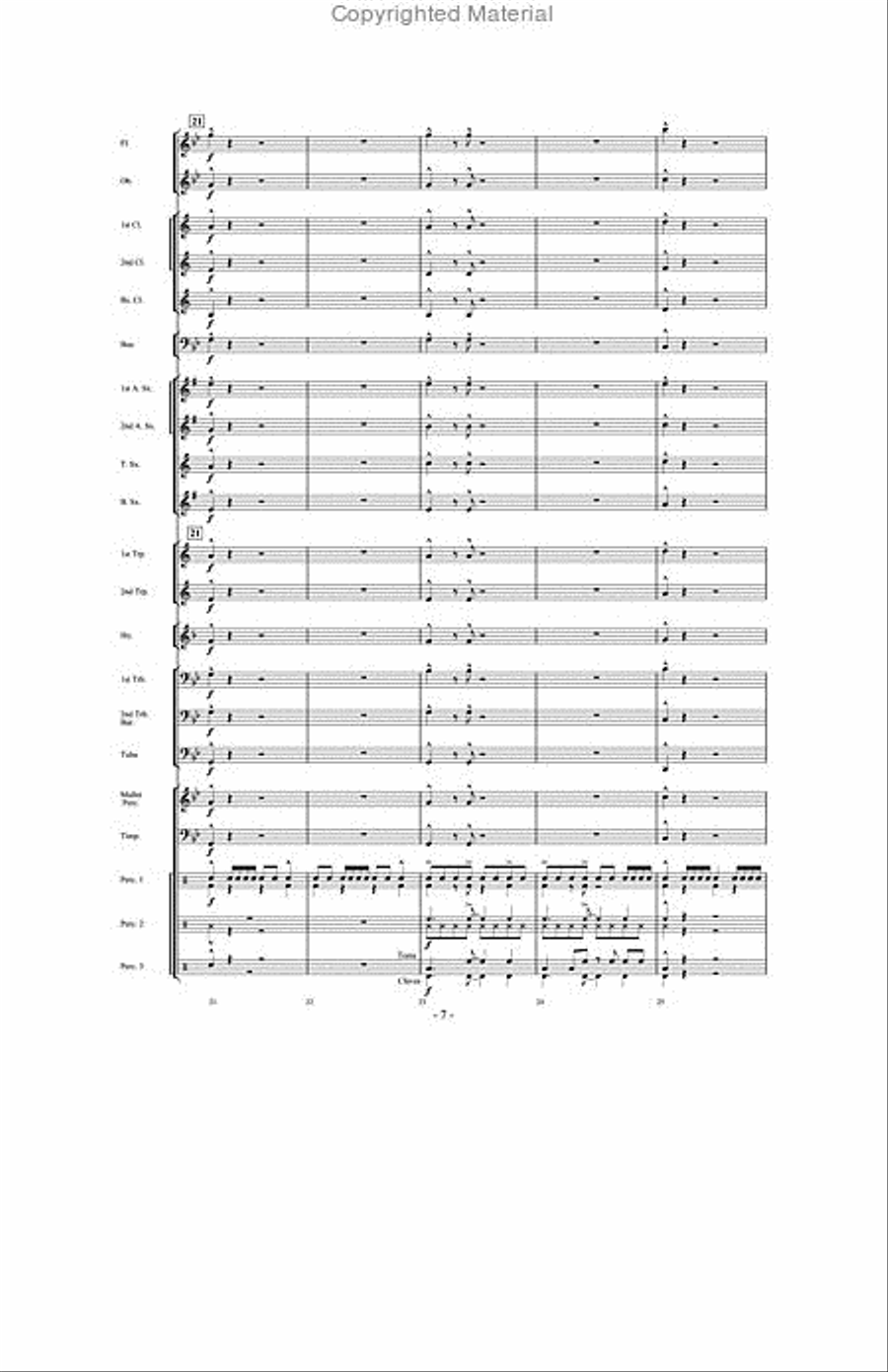And Then There Were Drums Concert Band scores gallery preview page 6