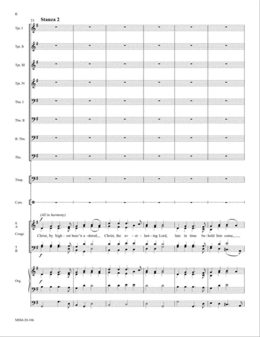Hark! The Herald Angels Sing 4-Part scores gallery preview page 6