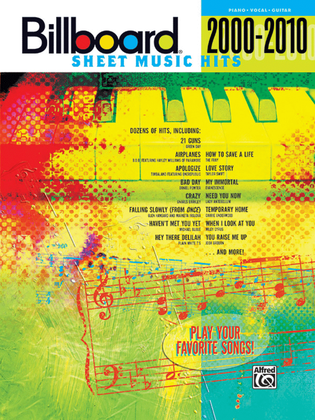 Book cover for Billboard Sheet Music Hits 2000-2010