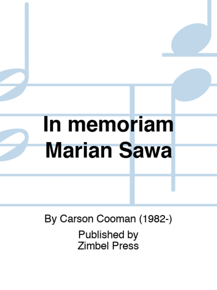 In memoriam Marian Sawa