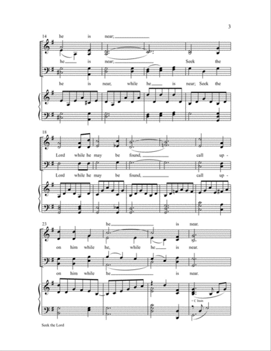 Seek the Lord Choir scores gallery preview page 3