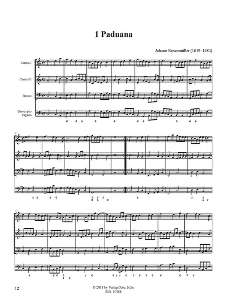 Instrumentalmusik in Drucken I: Paduanen, Studenten-Music u.a.