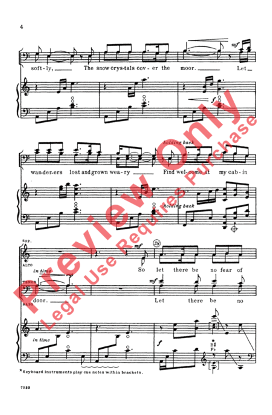 Carol from an Irish Cabin 4-Part scores gallery preview page 4