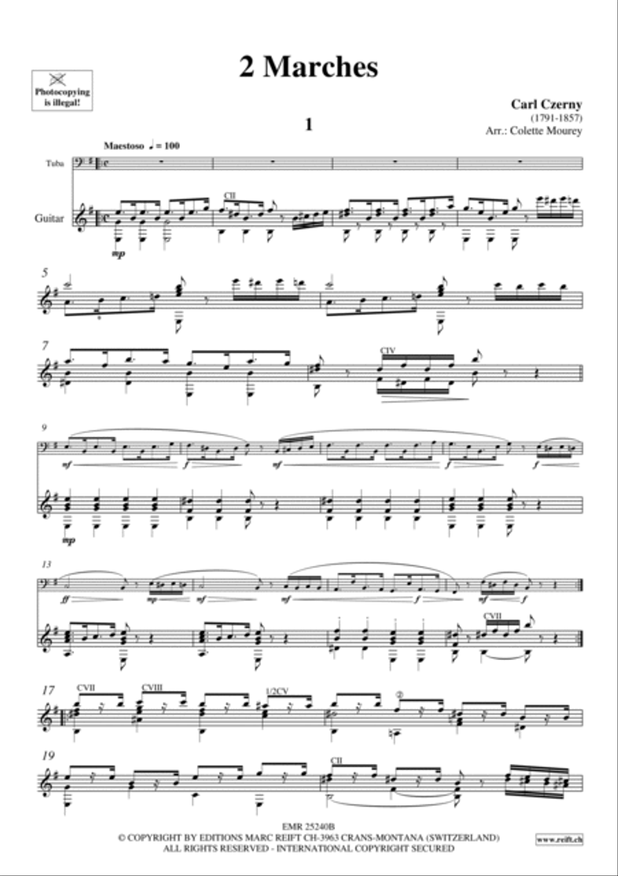 2 Marches Tuba scores gallery preview page 6