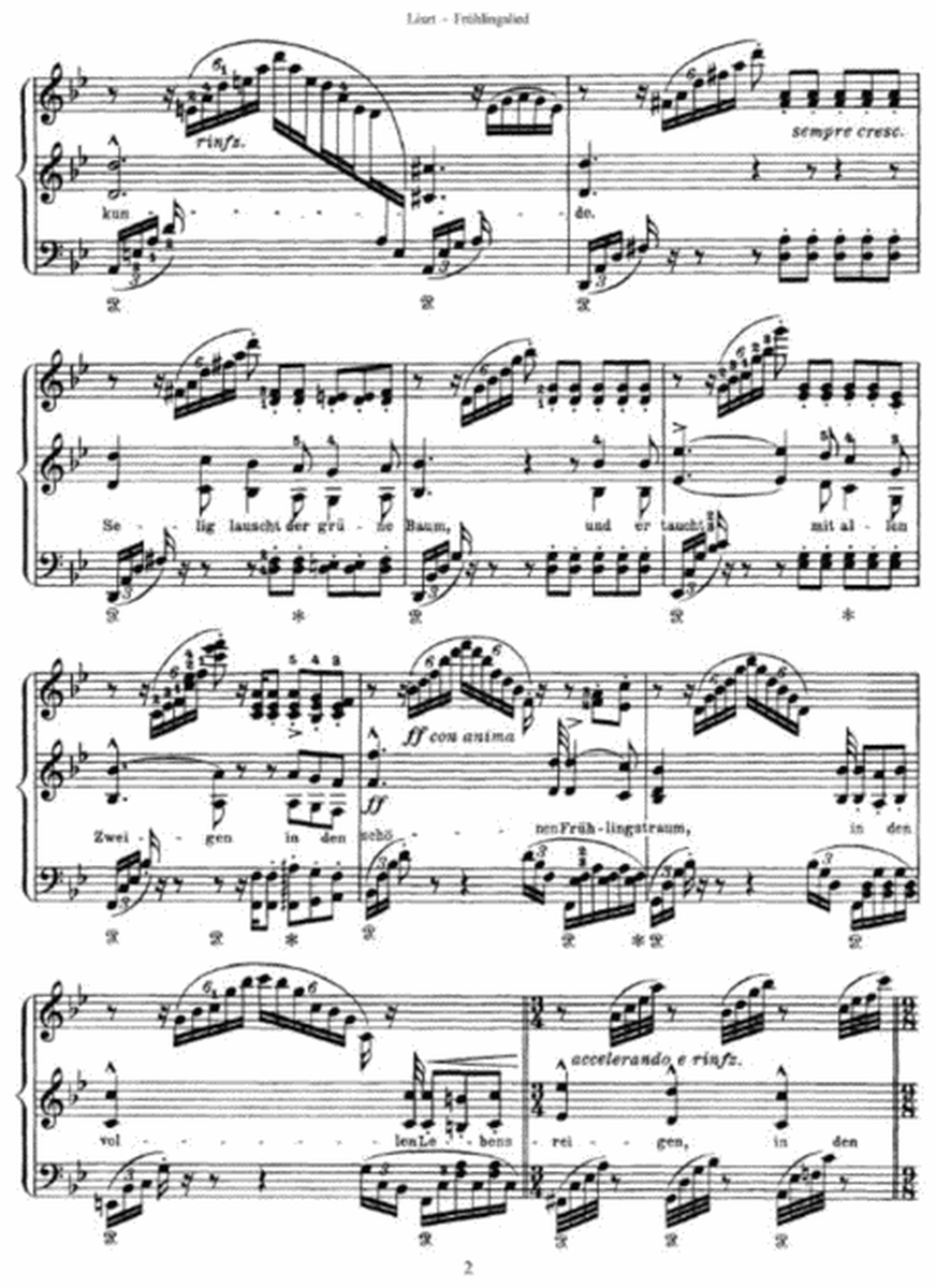 Franz Liszt - Frühlingslied (by Mcndelssohn)