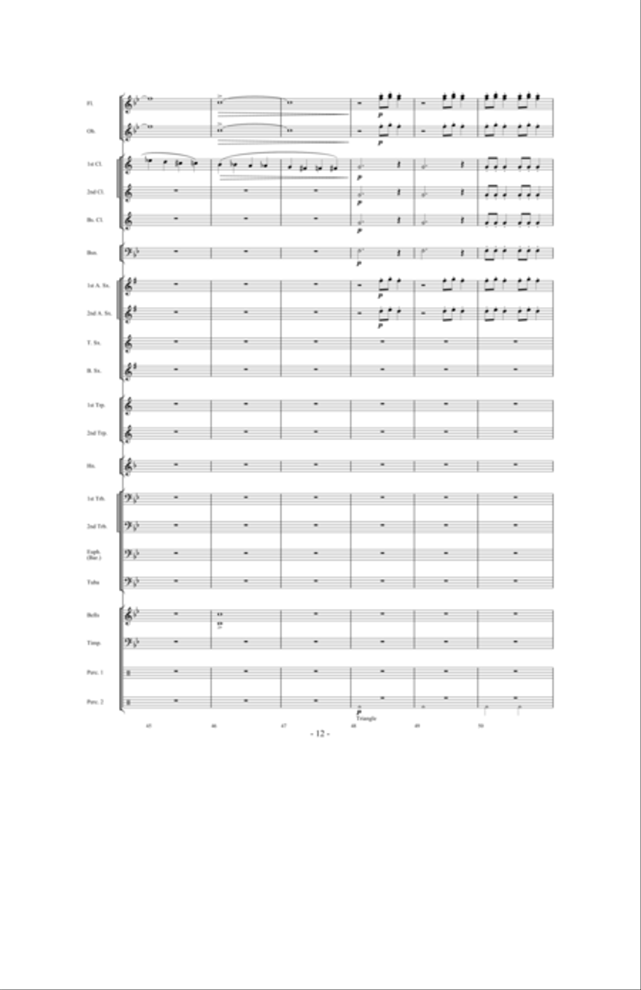 Scherzo for Santa Concert Band scores gallery preview page 11