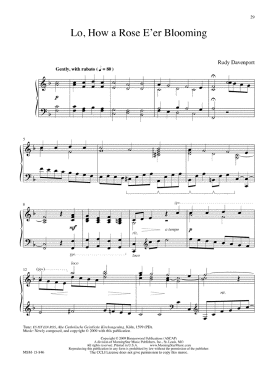 Advent and Christmas Wonder, Set 3 Easy Piano scores gallery preview page 14