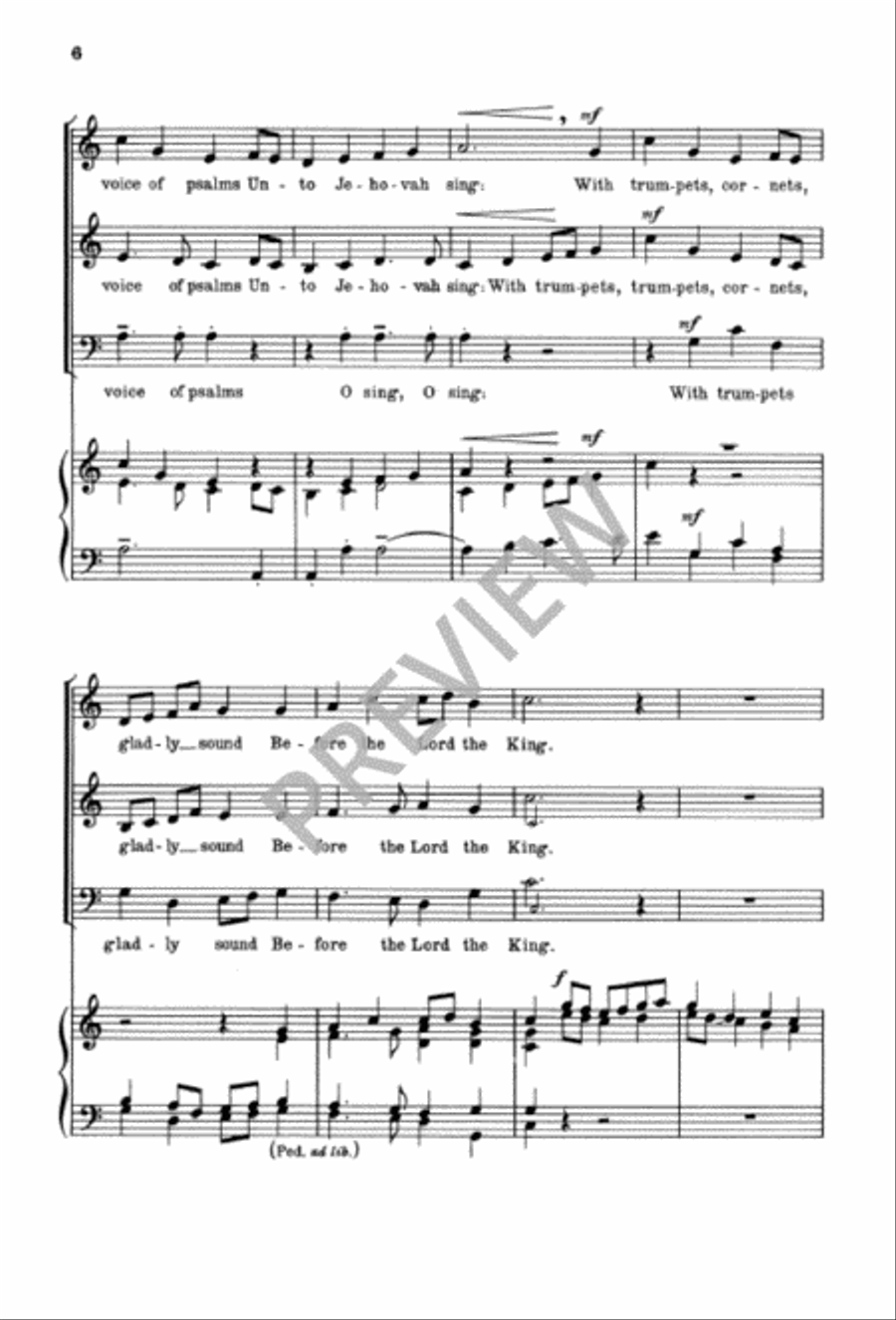 With Harp and Voice of Psalms SA scores gallery preview page 7