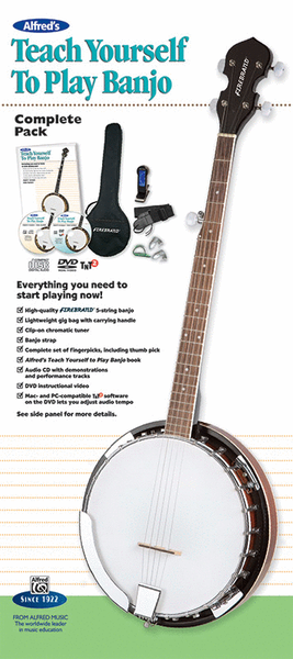 Alfred's Teach Yourself to Play Banjo, Complete Starter Pack image number null
