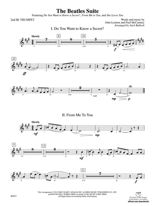 The Beatles Suite: 2nd B-flat Trumpet
