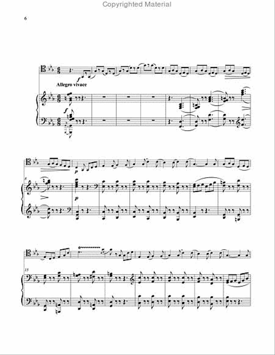 Intermezzo and Tarantella for Trombone & Piano Piano Accompaniment scores gallery preview page 5