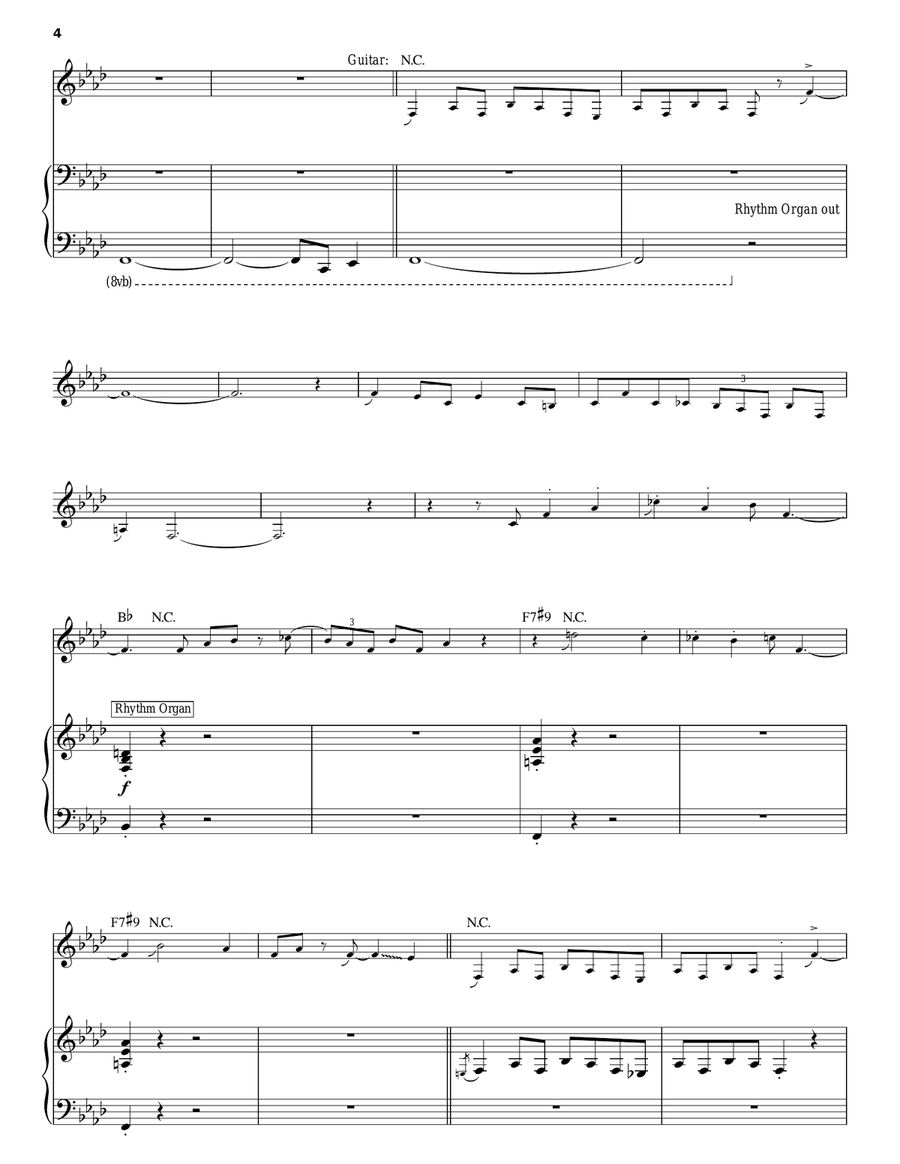Lazy Organ Accompaniment scores gallery preview page 4