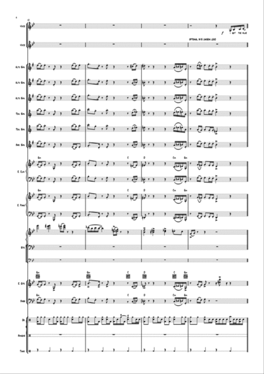 I Got The... Jazz Ensemble scores gallery preview page 4