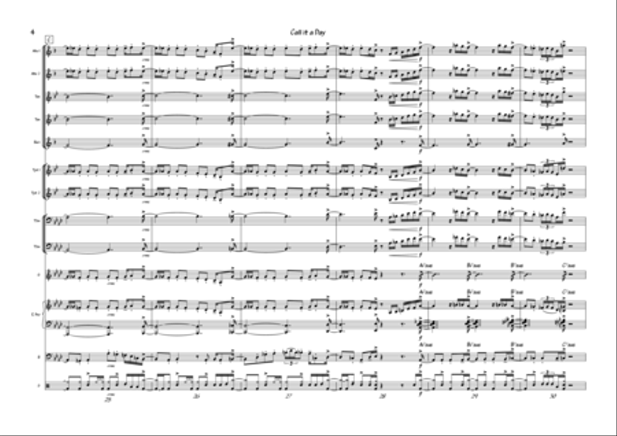 Call it a Day Jazz Ensemble scores gallery preview page 4
