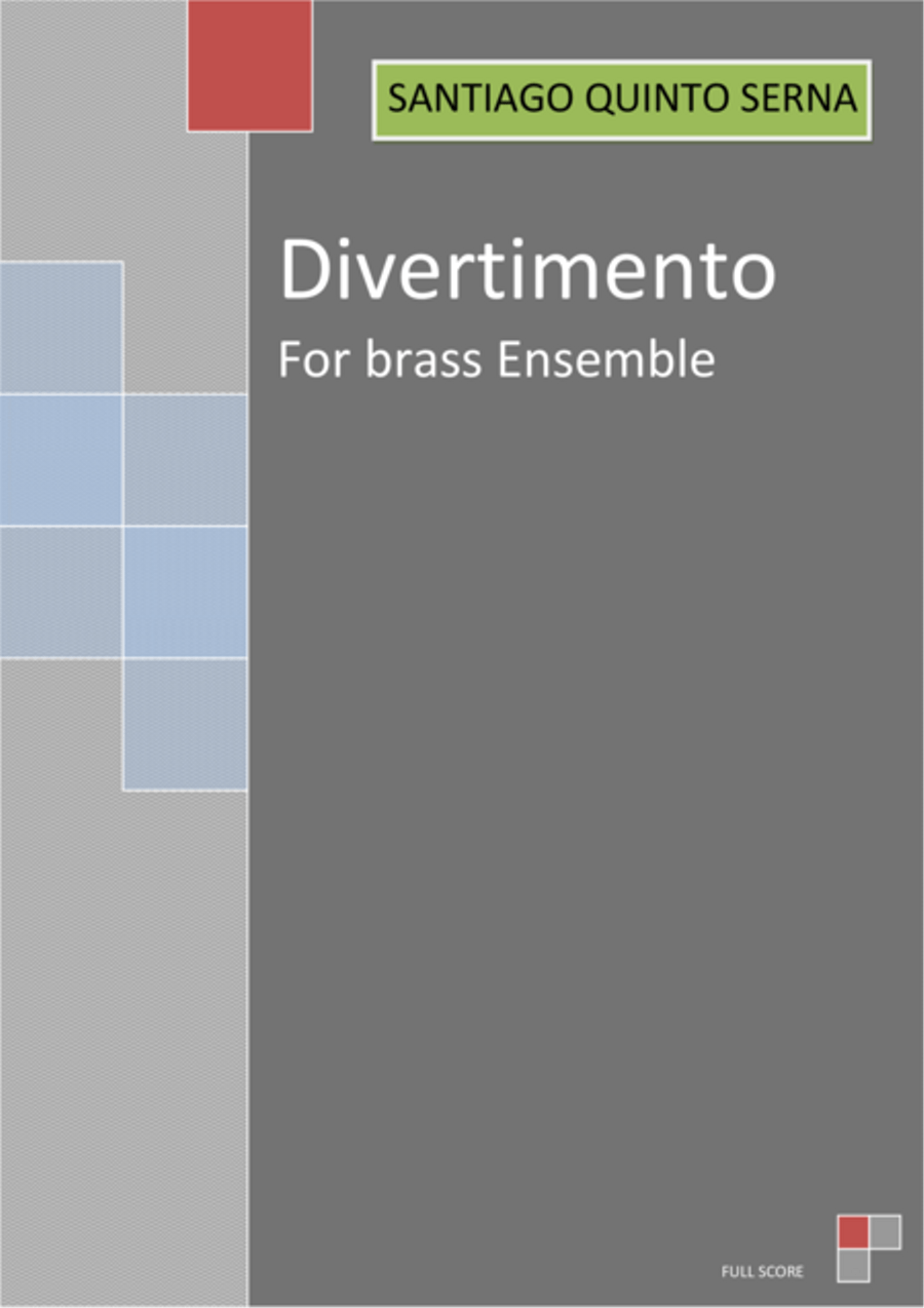 divertimento for brass ensemble Brass Ensemble scores gallery preview page 1
